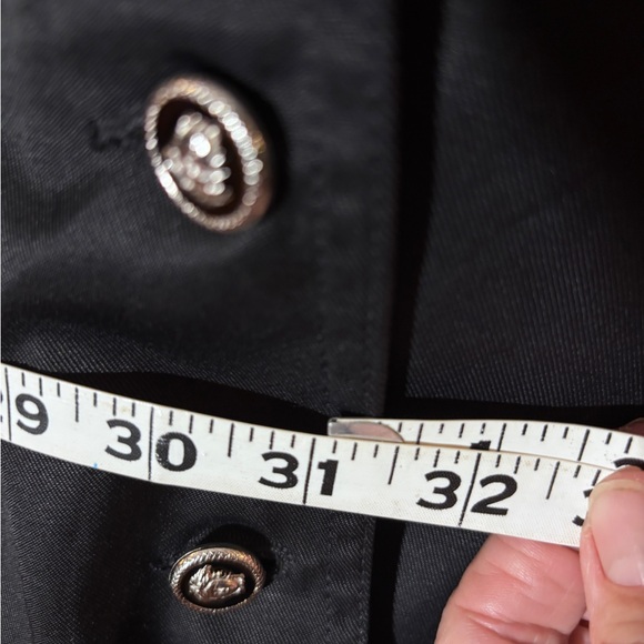 Versace Jeans Couture Collection Black fitted trench style coat - Picture 12 of 13